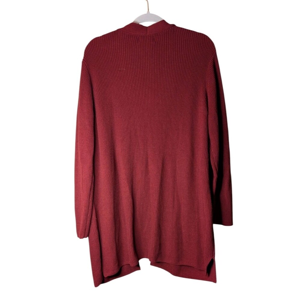 NWT Old Navy Shaker-Stitch Longline Open-Front Cardigan Sweater ribbed Large - Picture 2 of 7